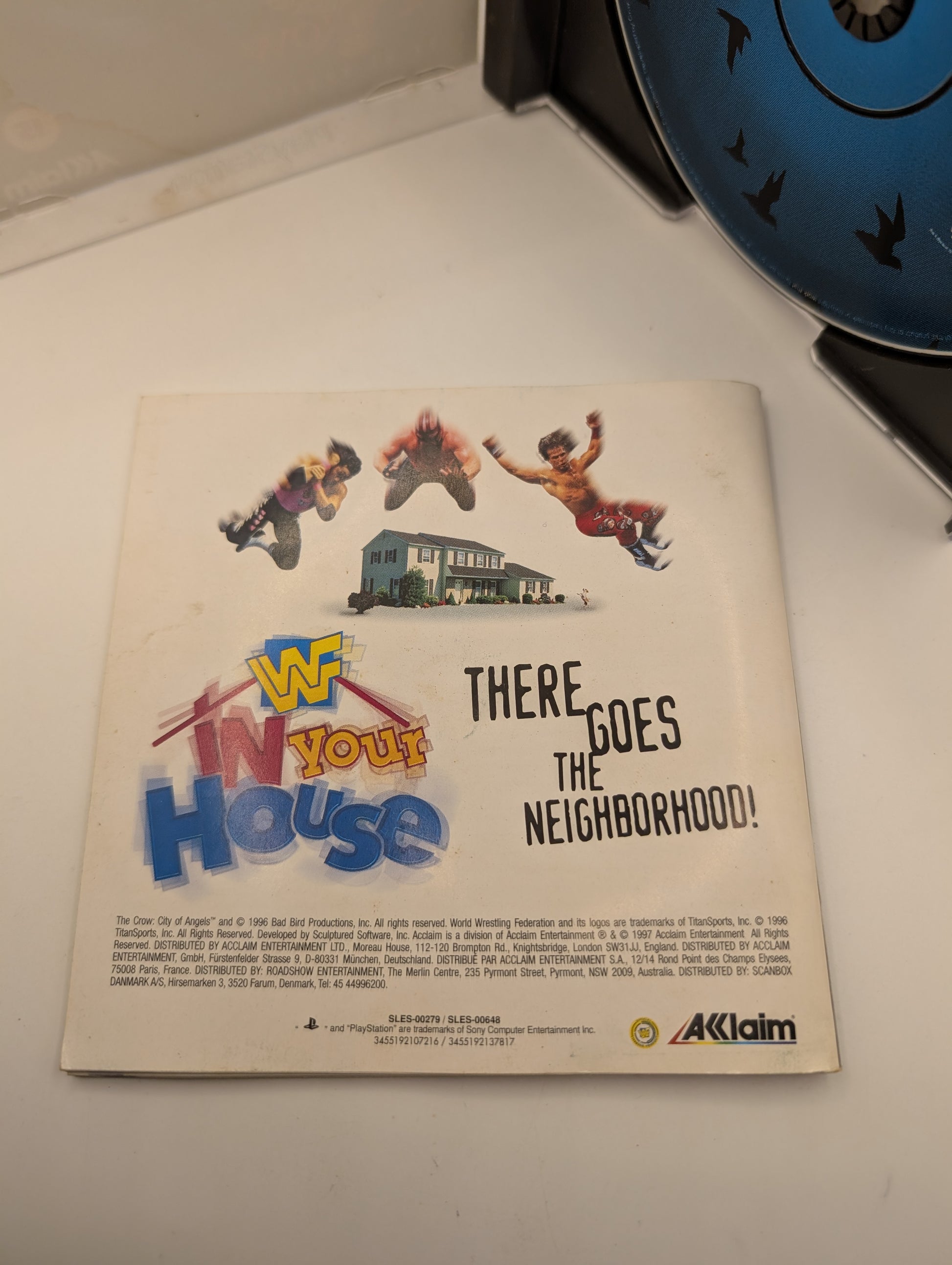 The Crow: City Of Angels + Manual - PS1 - Tested & Working