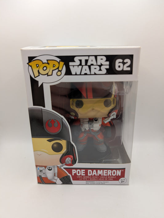 Funko Pop! Star Wars - Poe Dameron #62 Vinyl Figure FRENLY BRICKS - Open 7 Days