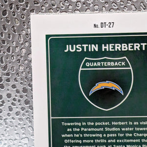 Justin Herbert Downtown Case Hit 2021 Donruss Optic Football SSP DT-27 FRENLY BRICKS - Open 7 Days