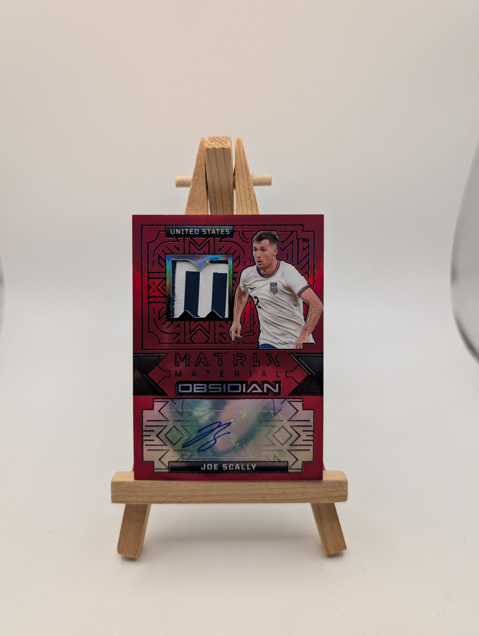 2024-25 Panini Obsidian Soccer JOE SCALLY 1/1 One of One Auto Patch USA US FRENLY BRICKS - Open 7 Days