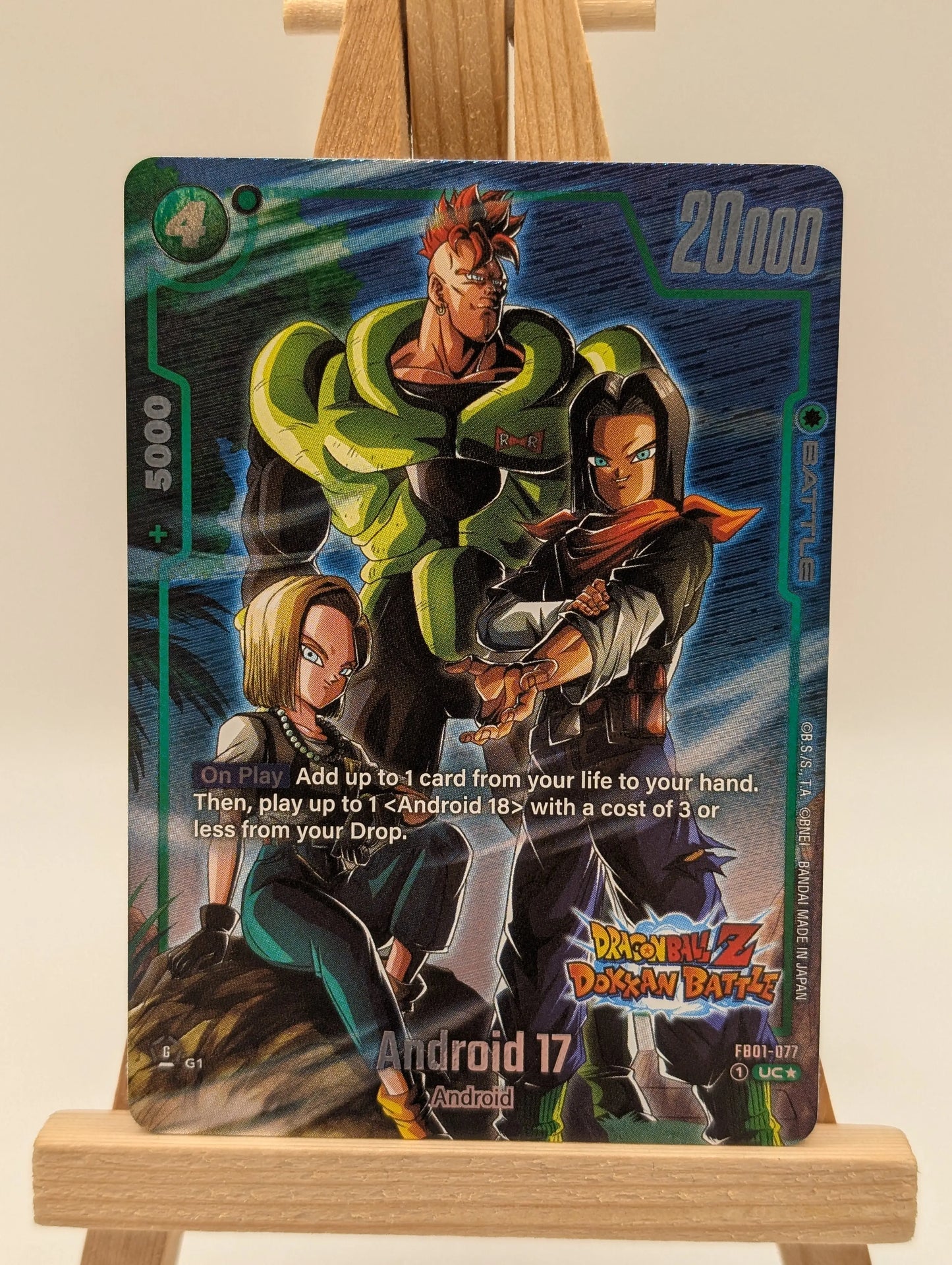 Dragon Ball Fusion World TCG Android 17 Dokkan Battle Alternate Art FB01-077 FRENLY BRICKS - Open 7 Days