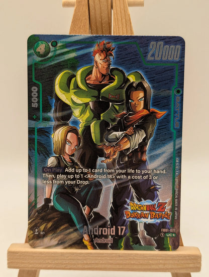 Dragon Ball Fusion World TCG Android 17 Dokkan Battle Alternate Art FB01-077 FRENLY BRICKS - Open 7 Days