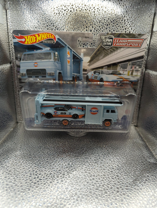 Hot Wheels Team Transport De Tomaso Pantera Gulf Oils Second Story Lorry FRENLY BRICKS - Open 7 Days