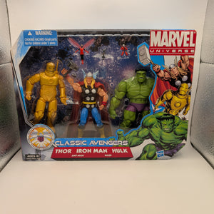 CLASSIC AVENGER MARVEL UNIVERSE FIGURE SET HULK THOR IRON MAN ANT MAN MISP 2010 FRENLY BRICKS - Open 7 Days