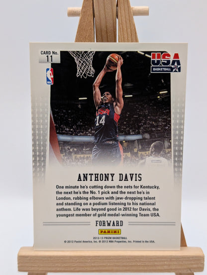 2012-13 Panini Prizm ANTHONY DAVIS USA Basketball Base Set #11 FRENLY BRICKS - Open 7 Days