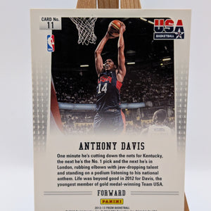 2012-13 Panini Prizm ANTHONY DAVIS USA Basketball Base Set #11 FRENLY BRICKS - Open 7 Days