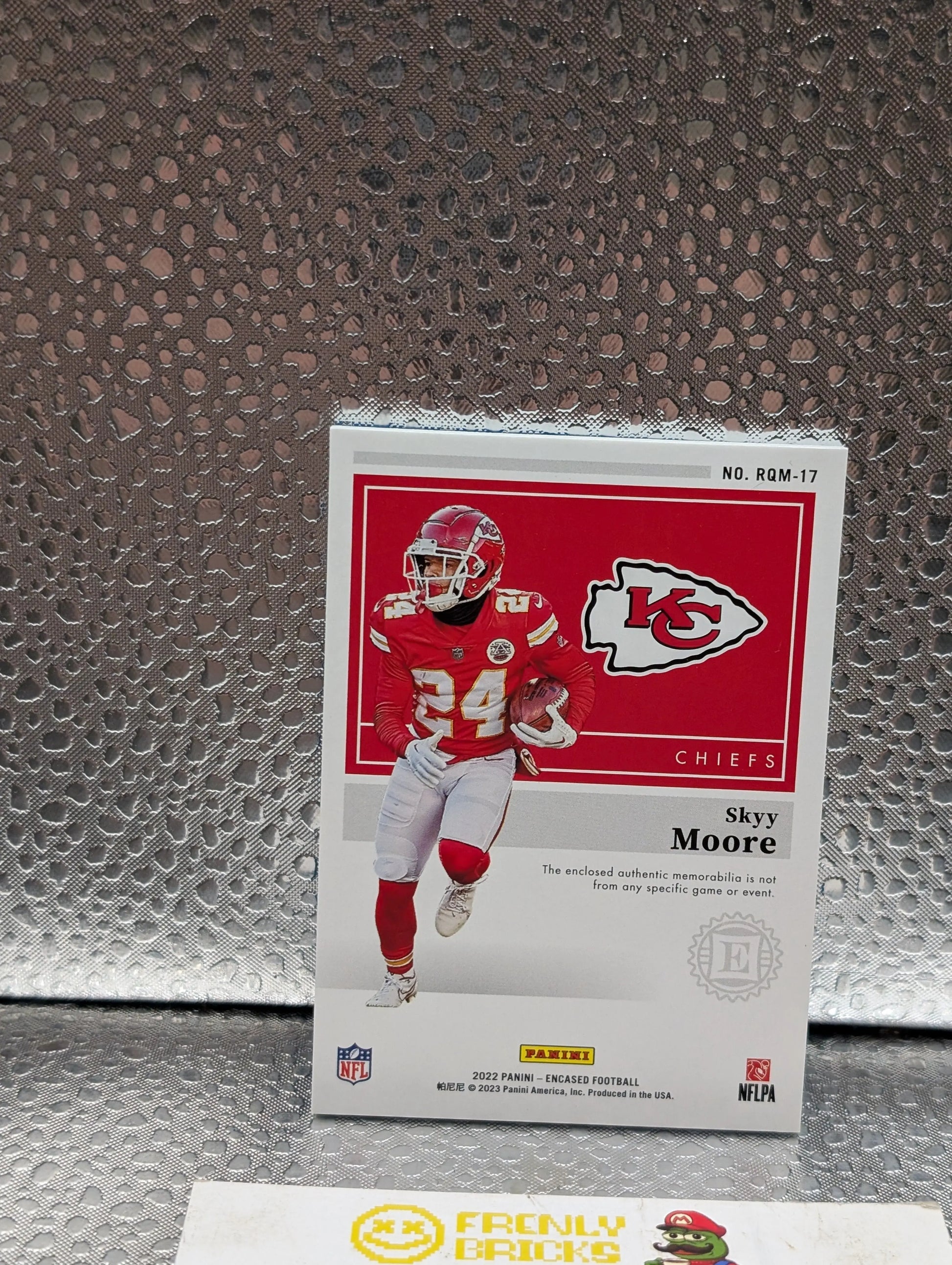 2022 ~ SKYY MOORE ~ Encased ~ RC/Quad Patch ~ /50 ~ #RQM-17 Blue FRENLY BRICKS - Open 7 Days