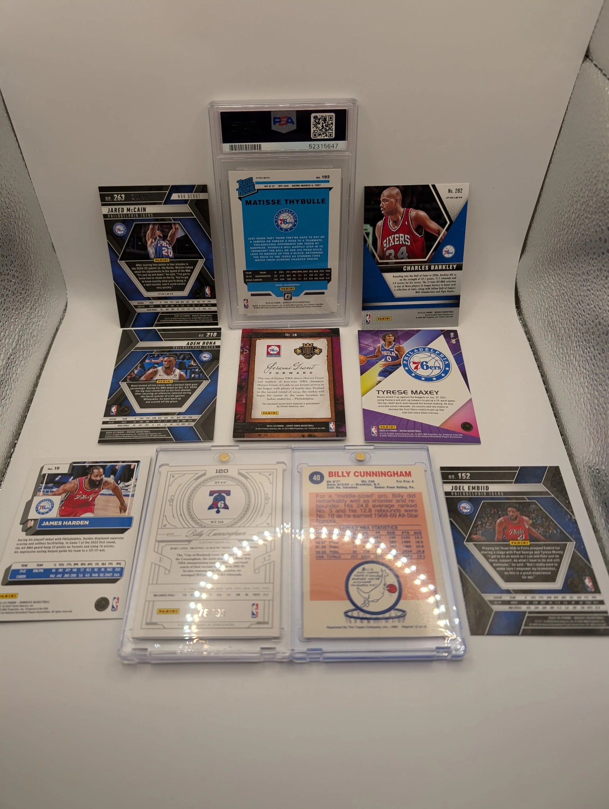 Philadelphia 76ers NBA Basketball Card Lot, Rookies, Patch, Auto, Graded FRENLY BRICKS - Open 7 Days