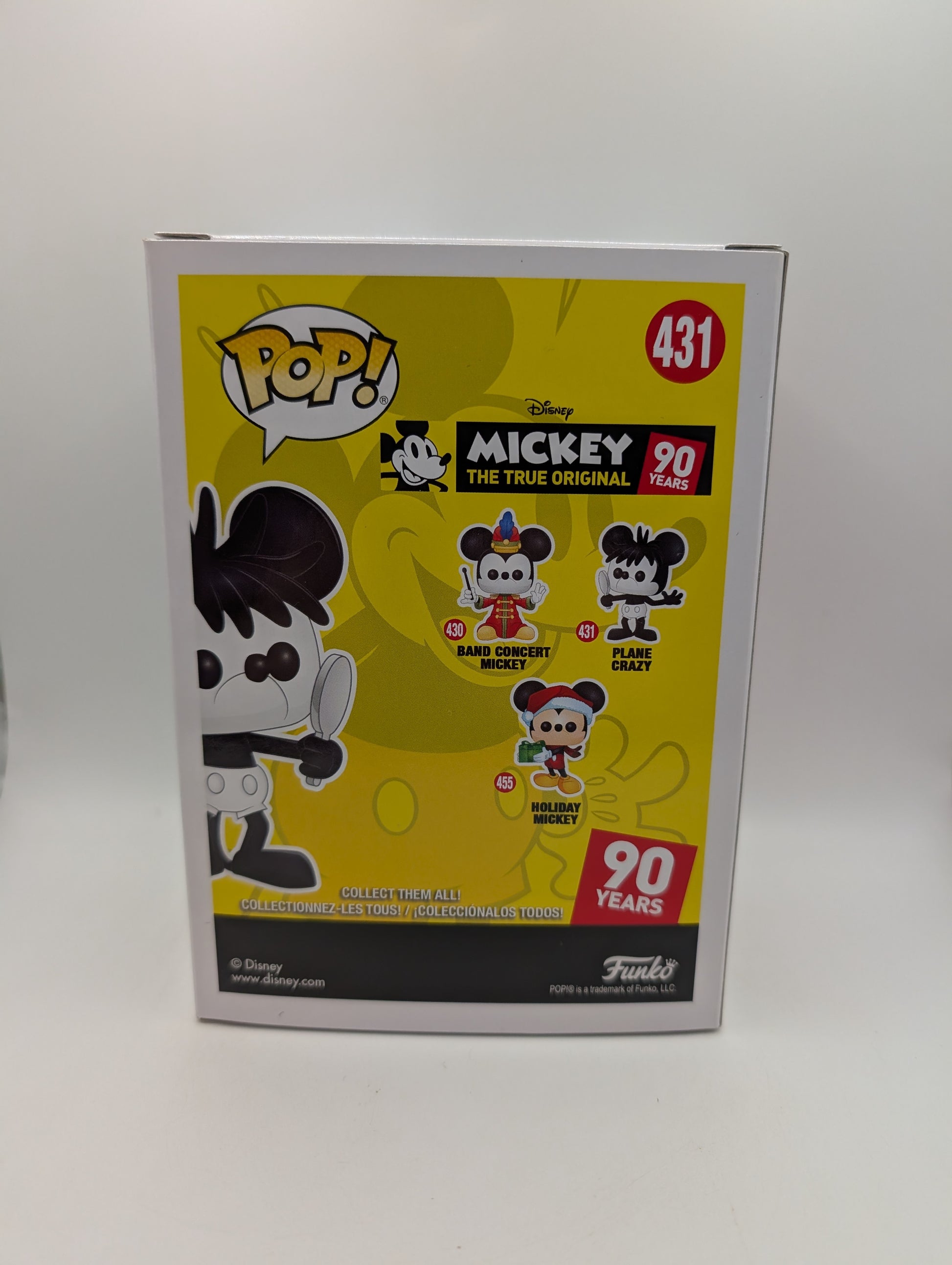 Funko Pop Plane Crazy #431 - Mickey The True Original 90 Years - Vaulted