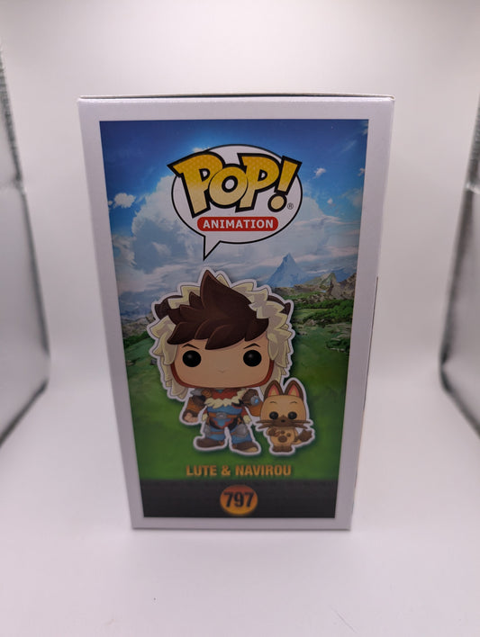Funko Pop - Lute and Navirou 797 - Monster Hunter Stories - Pop Animation FRENLY BRICKS - Open 7 Days