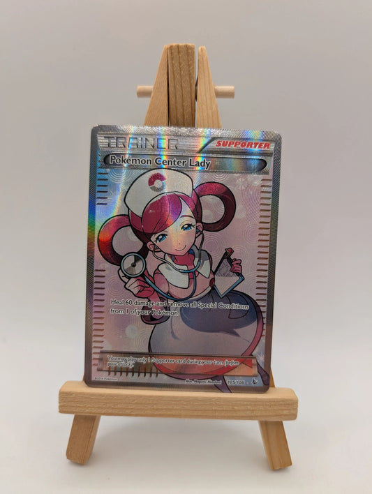 Pokemon Center Lady - 105/106 - Ultra Rare - Flashfire - Pokemon Card - LP FRENLY BRICKS - Open 7 Days