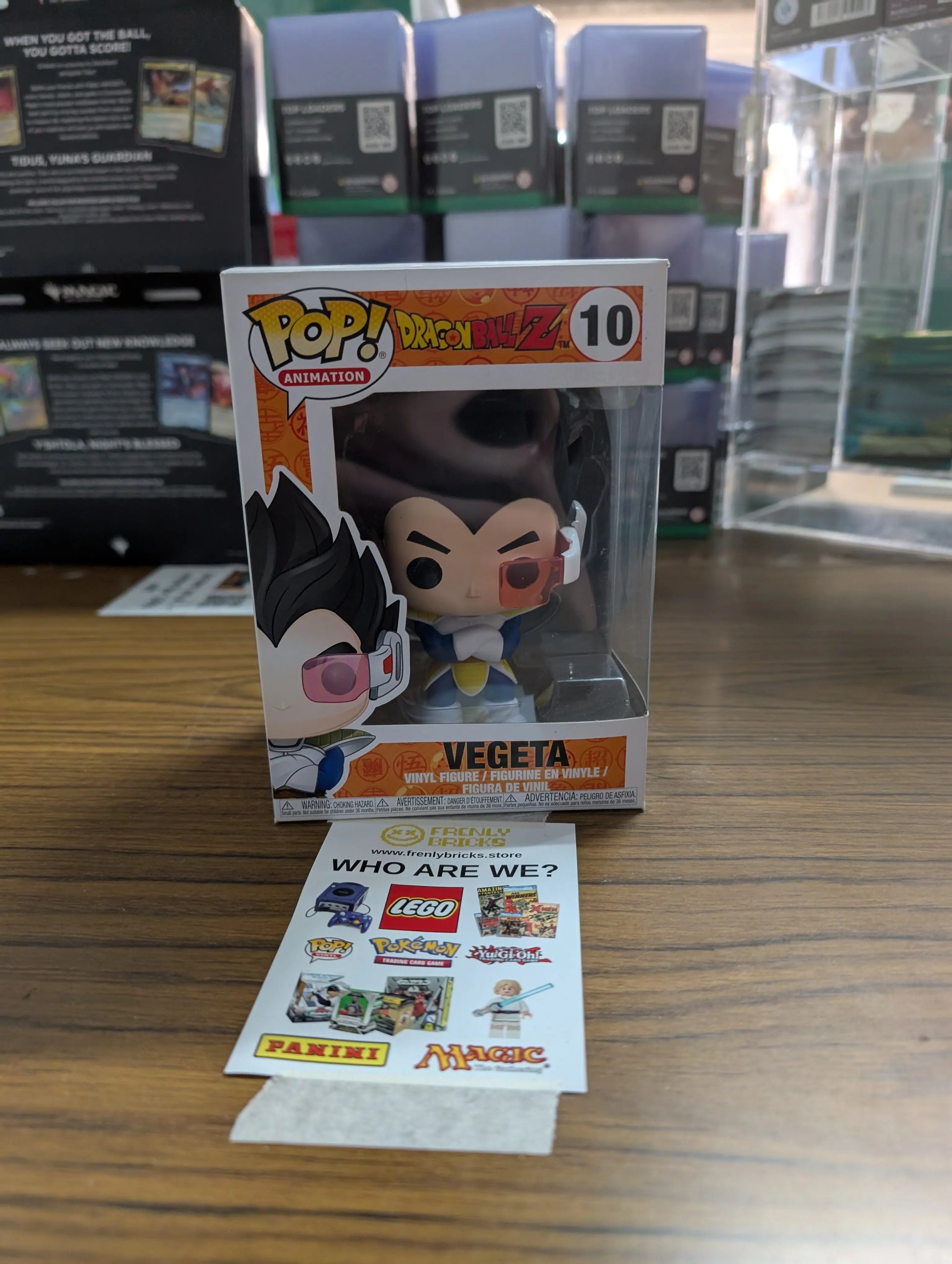 FUNKO Pop Vinyl Vegeta #10 FRENLY BRICKS - Open 7 Days