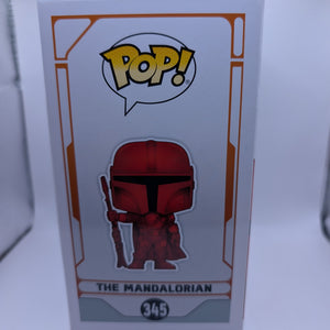 THE MANDALORIAN Star Wars Red Metallic Chrome Funko POP! #345 FRENLY BRICKS - Open 7 Days