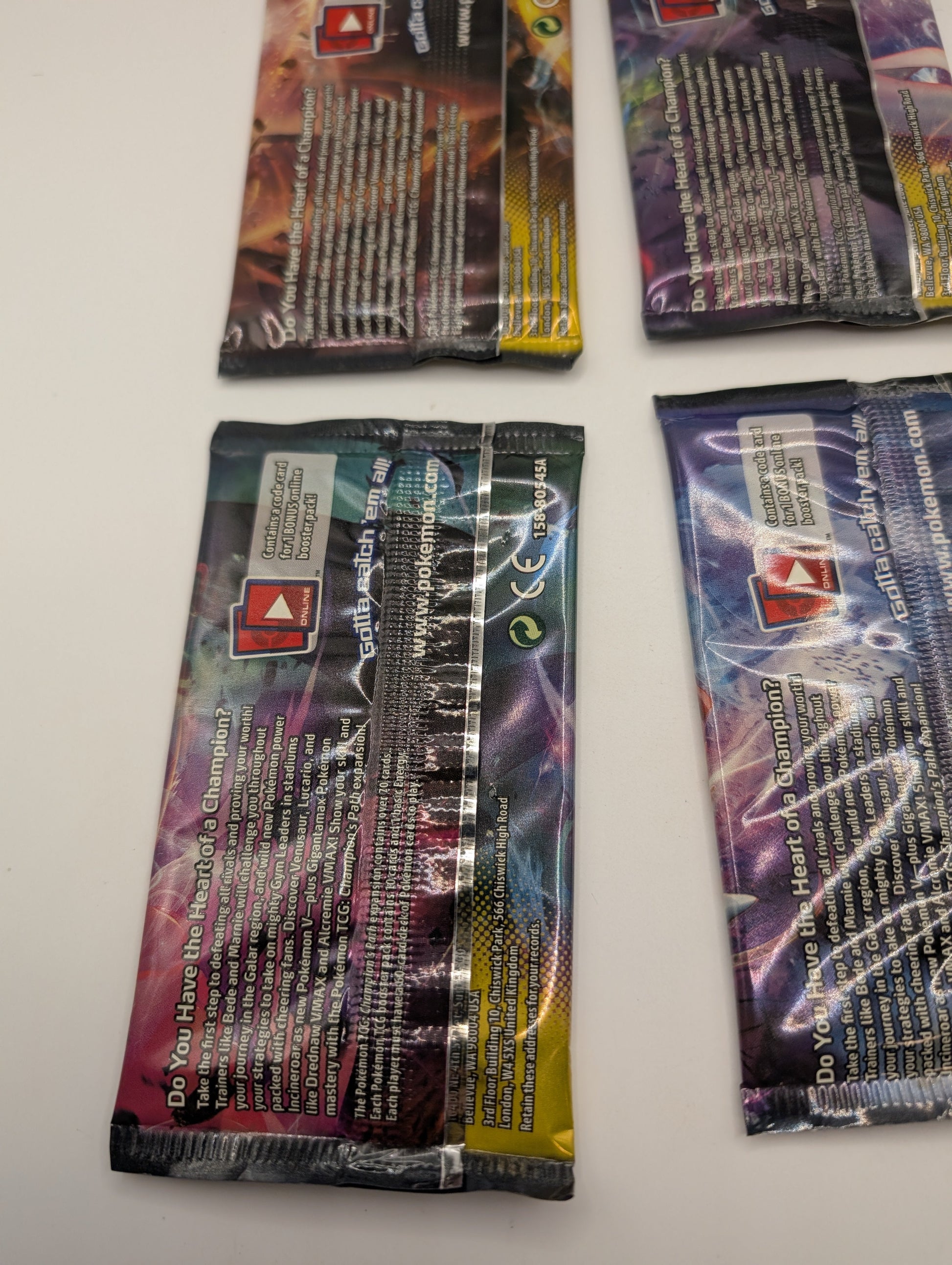 Pokémon TCG - Champions Path Booster Pack x4 - Art Set Sealed FRENLY BRICKS - Open 7 Days