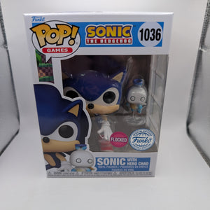 Sonic The Hedgehog #1036 Sonic With Hero Chad Pop Vinyl Flocked FRENLY BRICKS - Open 7 Days