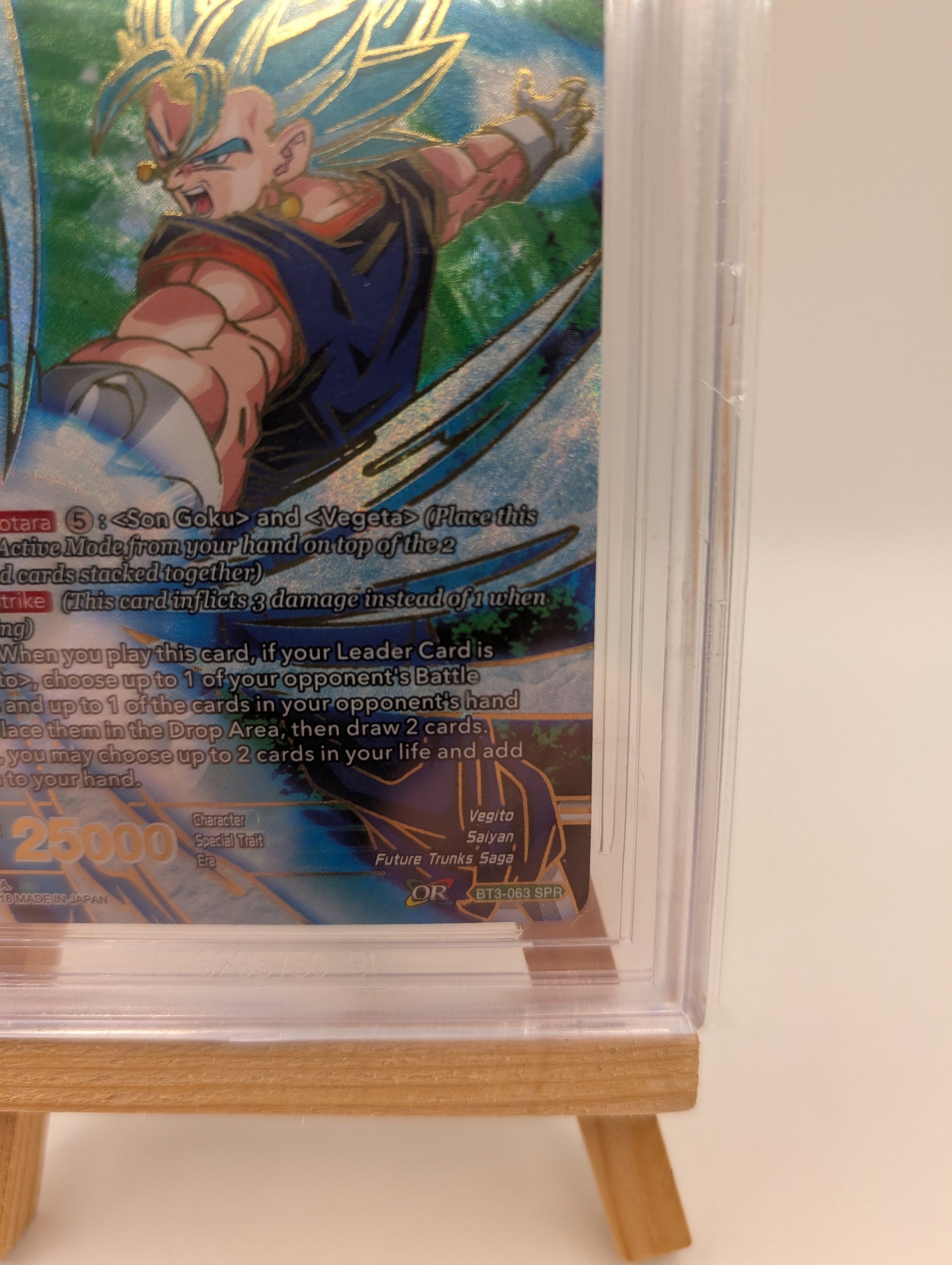 2018 Dragon Ball S Hyper Rush SSB Vegito S.3 Cross Worlds-SPR BT3-063 BGS 9.5 FRENLY BRICKS - Open 7 Days