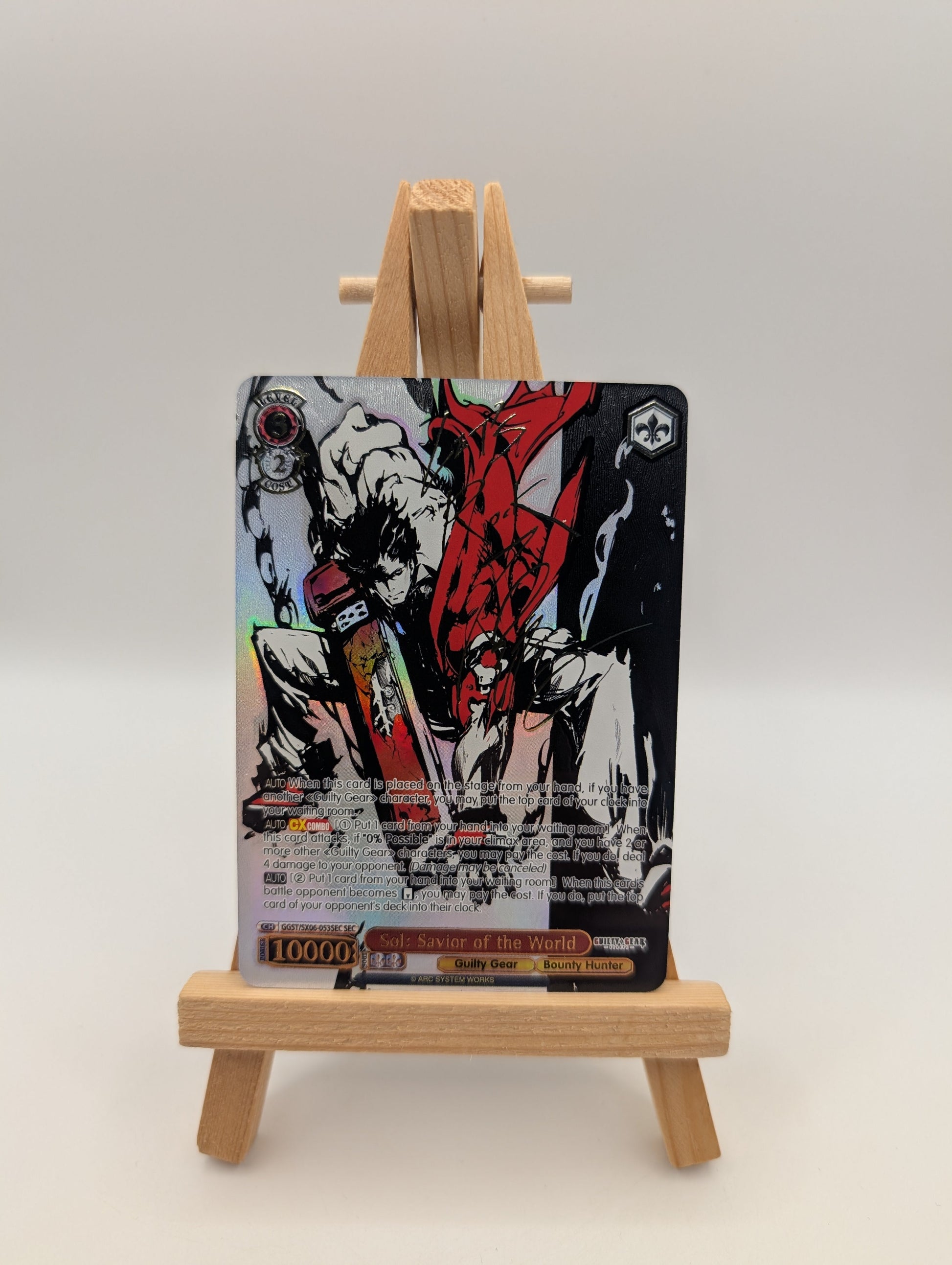 Signed Sol Savior Of The World GGS/SX06-E053 SEC Weiss Schwarz Guilty Gear NM/M FRENLY BRICKS - Open 7 Days