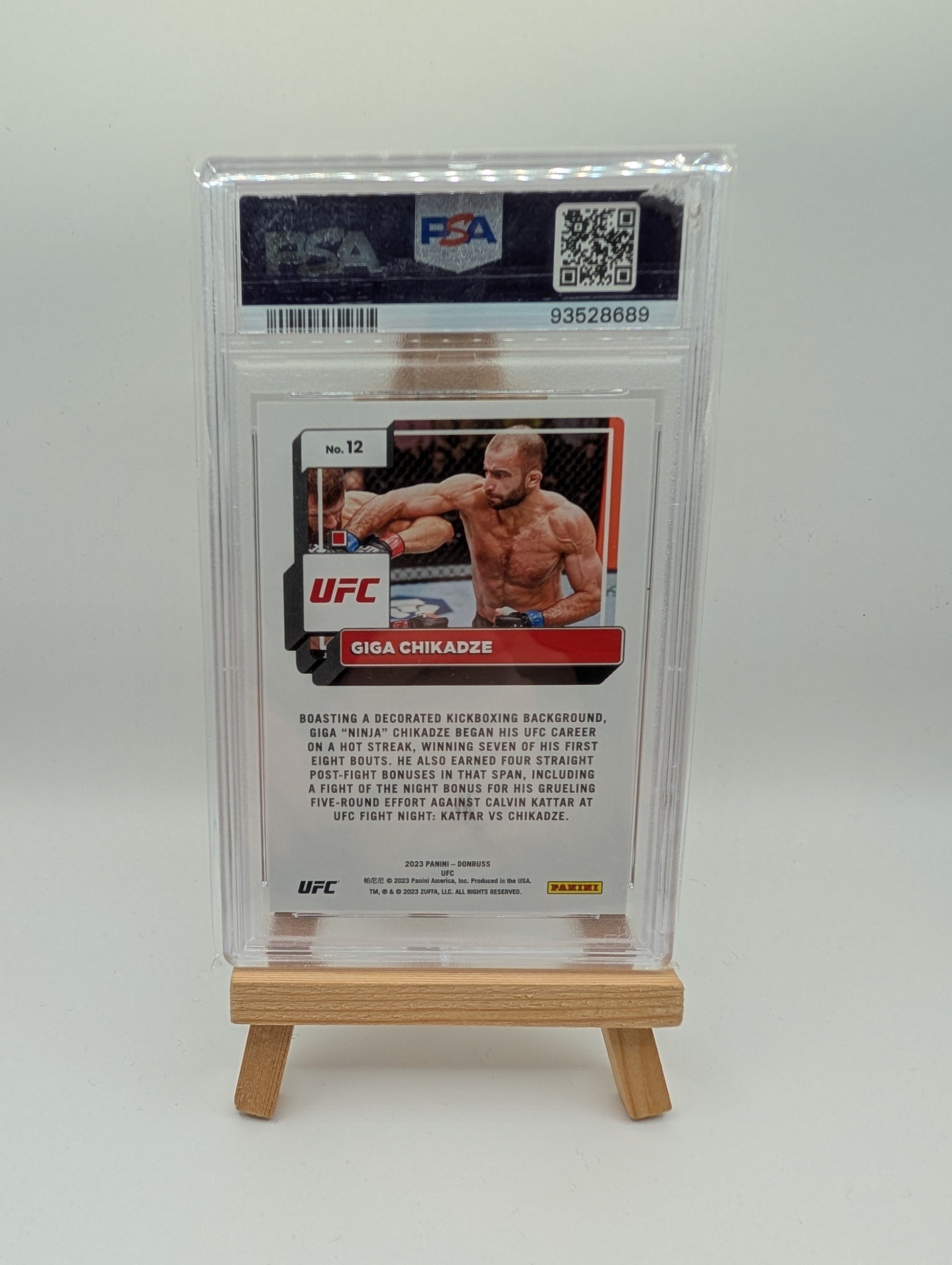 Giga Chikadze 2023 Holo Gold Lazer Donruss PSA 10 /10 FRENLY BRICKS - Open 7 Days