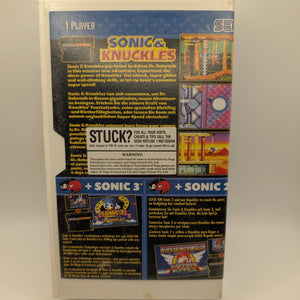 Sonic & Knuckles Sega Mega Drive SMD, Game + Manual + Replacement Case FRENLY BRICKS - Open 7 Days
