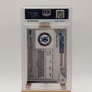 2019 Topps Chrome UEFA Tammy Abraham Purple Refractor #23 Chelsea PSA 9 /250 FRENLY BRICKS - Open 7 Days