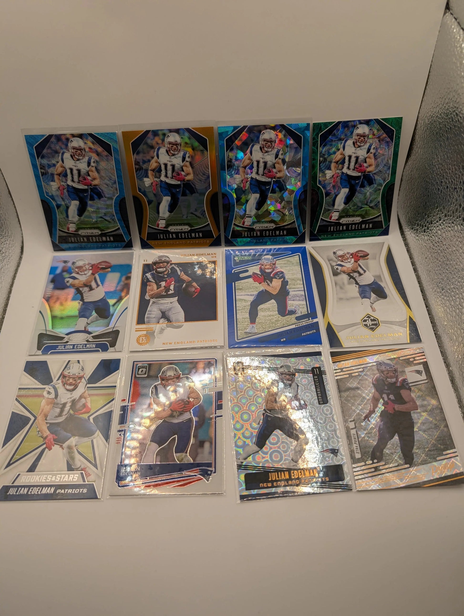 NFL Patriots Lot Bundle, Numbered, 12 Card Lot Gridiron FRENLY BRICKS - Open 7 Days