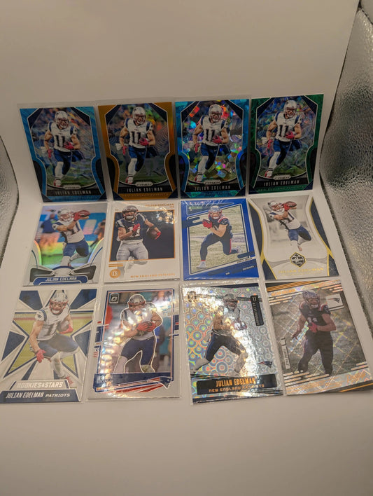 NFL Patriots Lot Bundle, Numbered, 12 Card Lot Gridiron FRENLY BRICKS - Open 7 Days