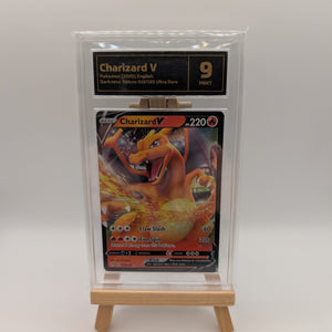 Pokemon Charizard V 019/189 Holo Ultra Rare Darkness Ablaze Graded 9 FRENLY BRICKS - Open 7 Days