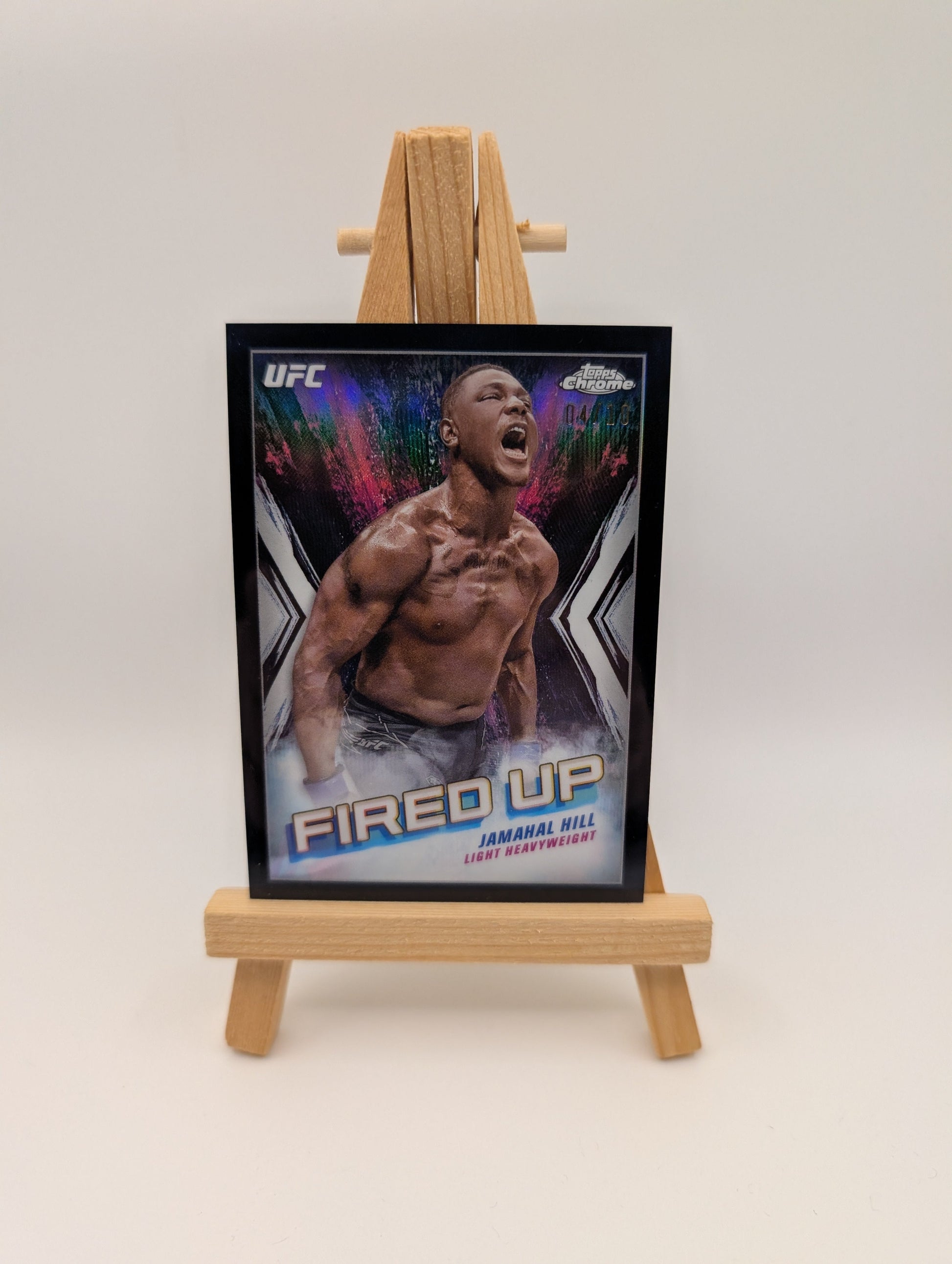 2024 Topps Chrome UFC - #FDP-17 - Jamahal Hill - Fired Up /10 FRENLY BRICKS - Open 7 Days