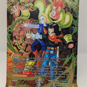 Dragon Ball Three Glorious Fighters Android 17, Android 18, & 16 BT30-143 CR FRENLY BRICKS - Open 7 Days
