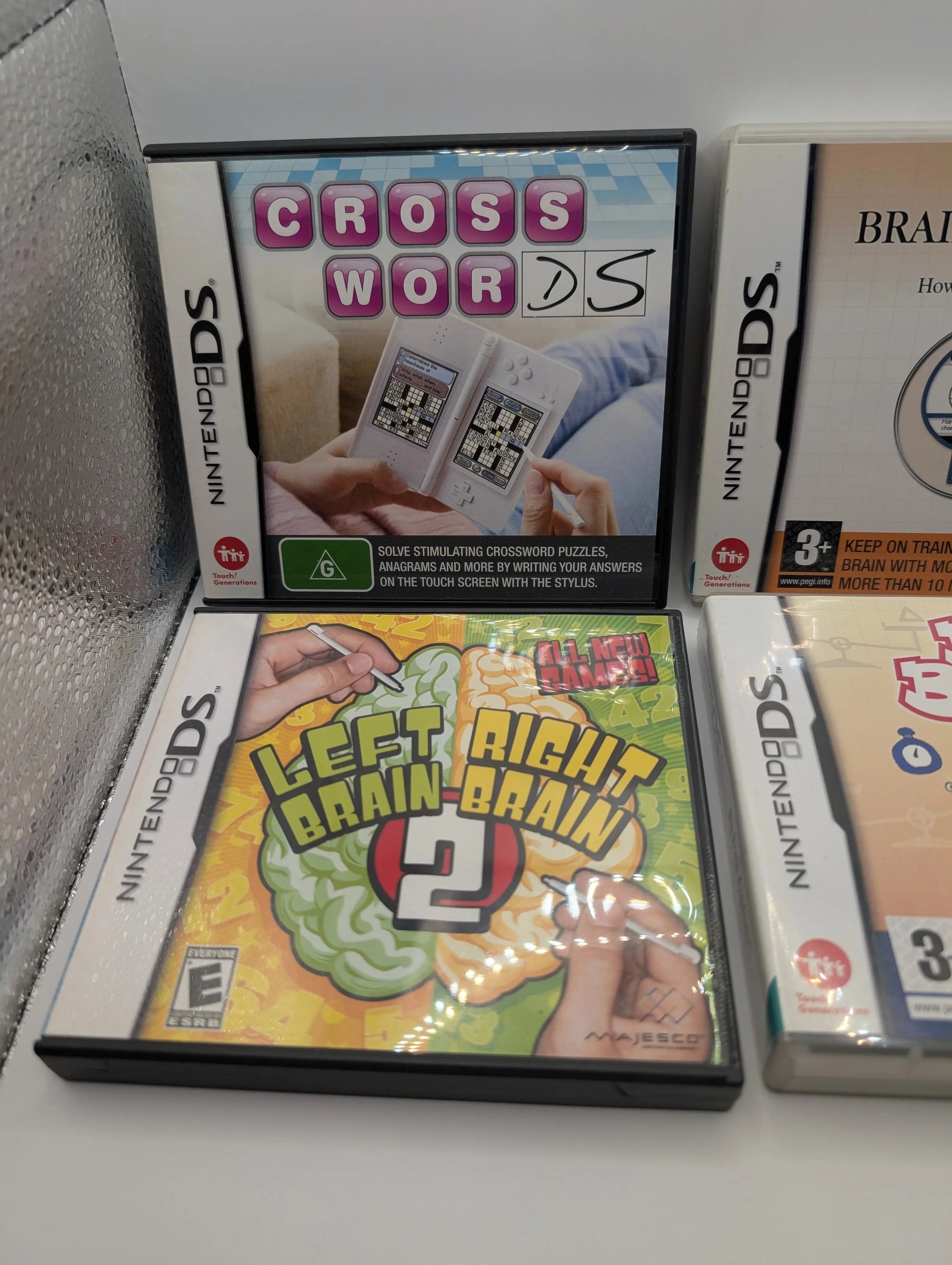NINTENDO DS Brain Training Game Lot x 4 Games - Includes Manuals, Tested, Pal Working FRENLY BRICKS - Open 7 Days
