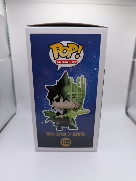 Yuno Pop 1422 Yuno Spirit of Zephyr - Black Clover Funko Pop! 2022 FRENLY BRICKS - Open 7 Days