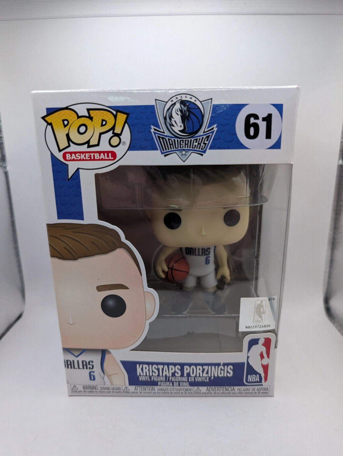 Funko POP! NBA Basketball: Kristaps Porzingis #61 Dallas Mavericks image 1
