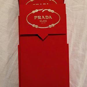 Prada CNY CHINESE new year stock envelope Customer Gift 8x Envelope+ holder FRENLY BRICKS - Open 7 Days