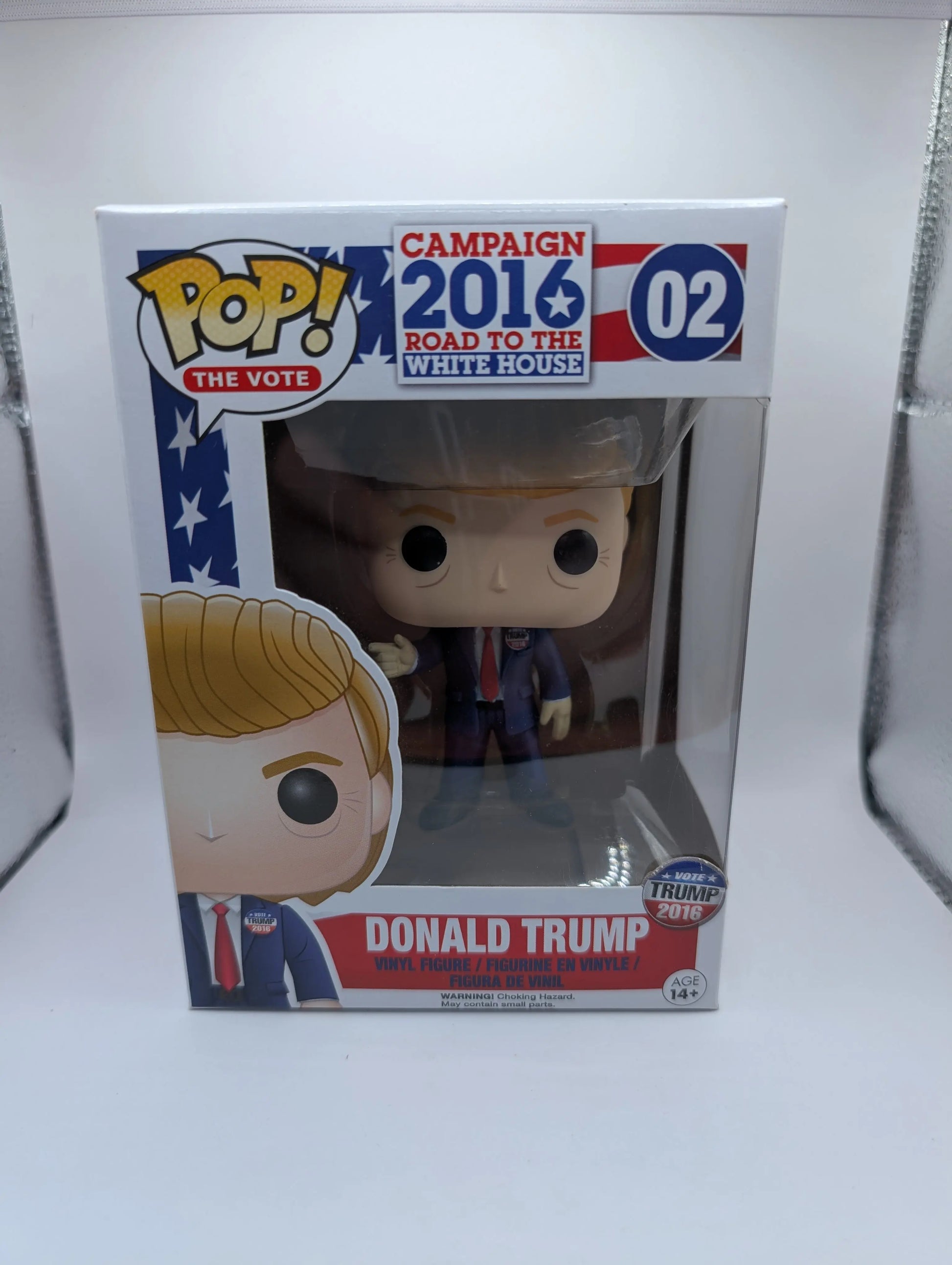 2016 Funko Pop The Vote #02 Donald Trump Campaign To The Whitehouse FRENLY BRICKS - Open 7 Days