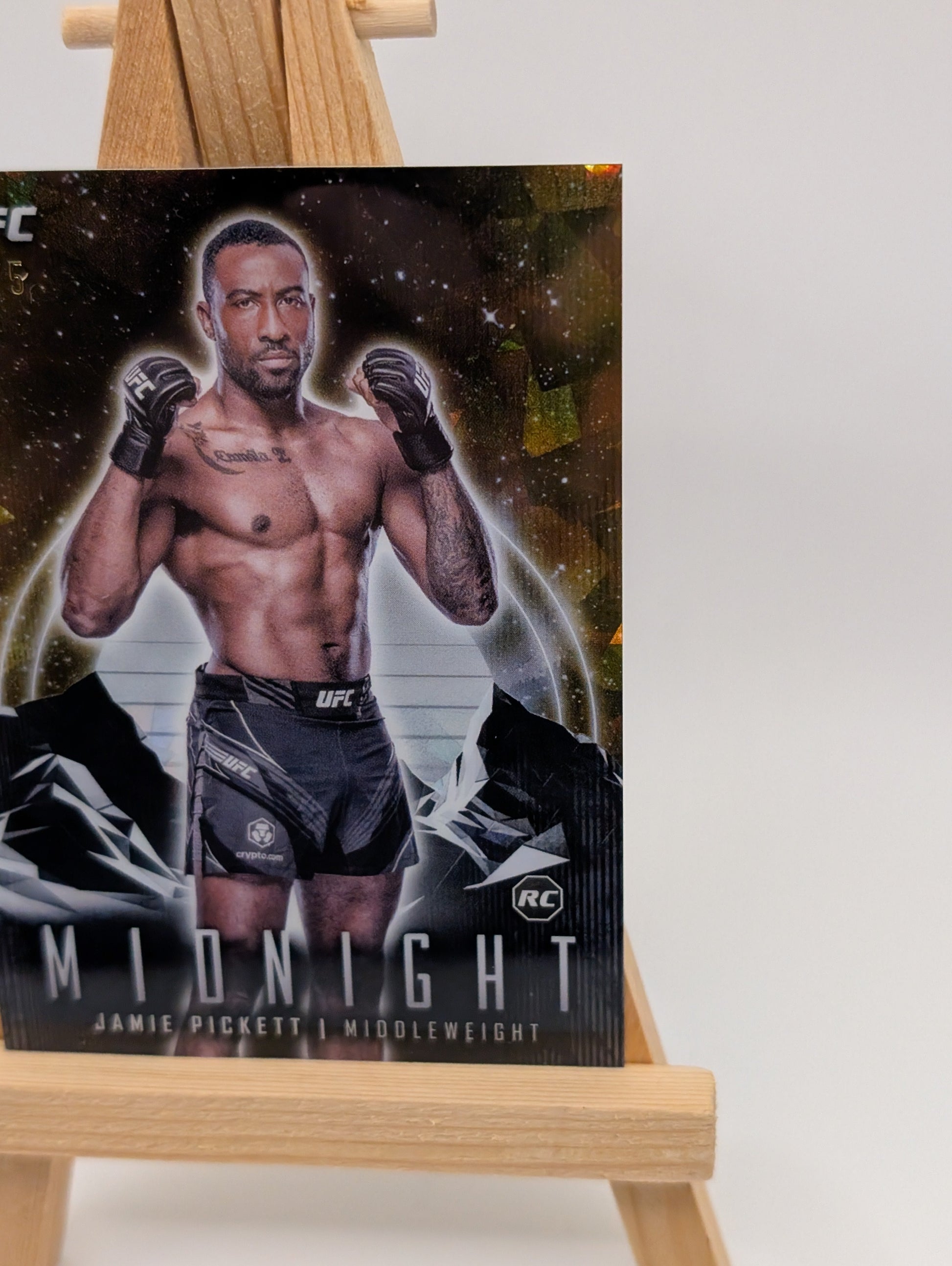 2024 Topps Midnight UFC Jamie Pickett RC Rookie /5 Gold Cracked Ice FRENLY BRICKS - Open 7 Days