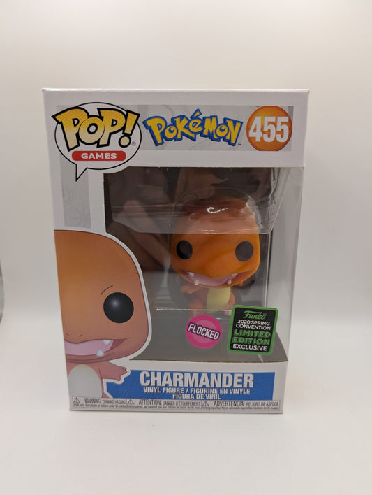 Pokemon Charmander FLOCKED Funko Pop! Vinyl 455 LIMITED EDITION FRENLY BRICKS - Open 7 Days
