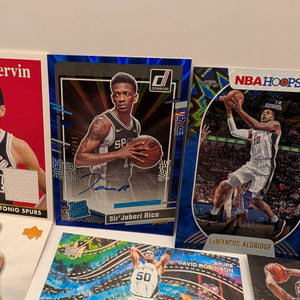 San Antonio Spurs NBA Basketball Card Lot, Rookies, Patch, Auto, George Gervin FRENLY BRICKS - Open 7 Days