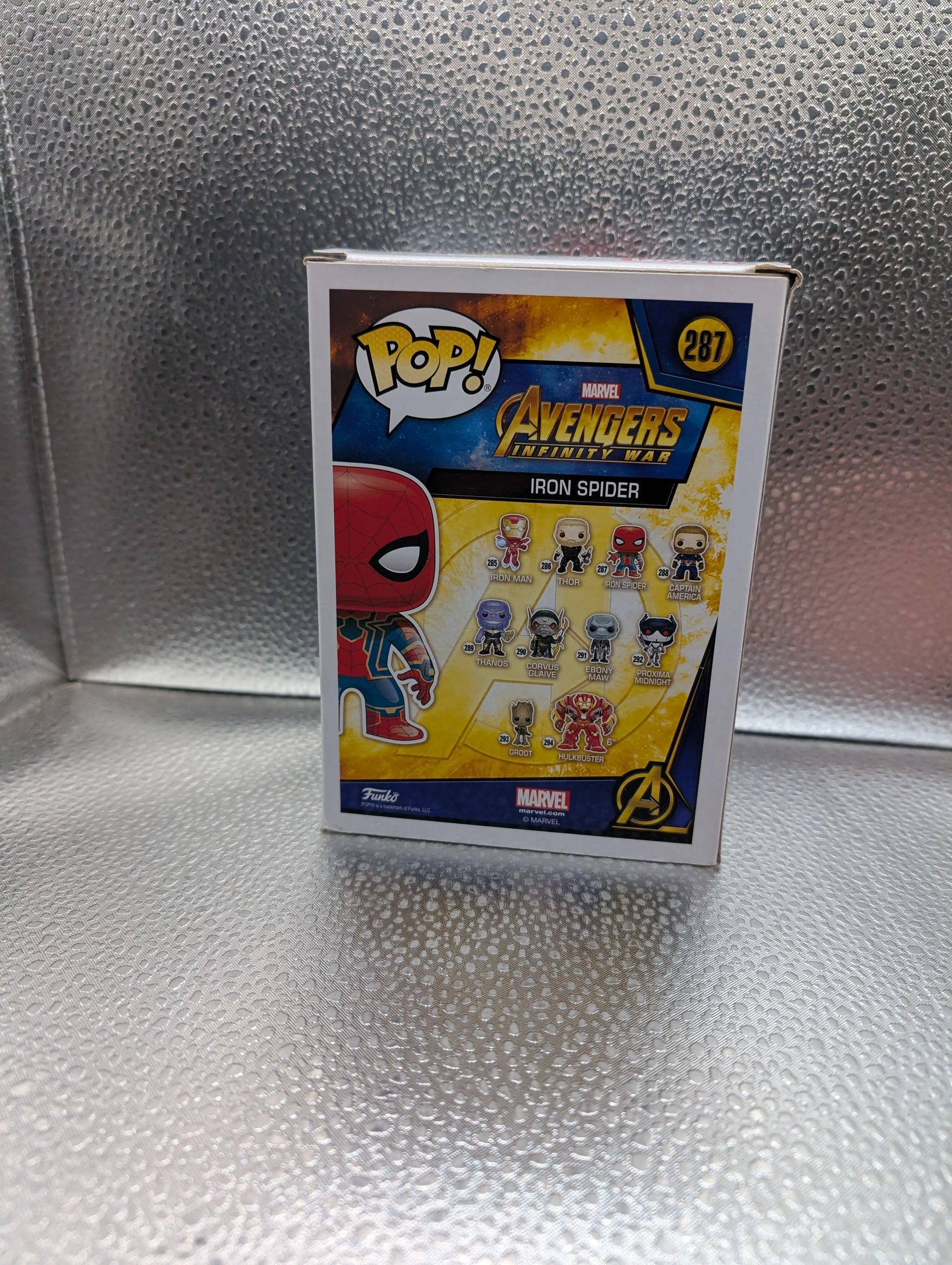 FUNKO Pop Vinyl Iron Spider Marvel #287 FRENLY BRICKS - Open 7 Days