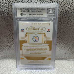 2022 Panini Flawless Debut Duals Memorabilia Gloves #1 Kenny Pickett /5 BGS 9 GRADED FRENLY BRICKS - Open 7 Days