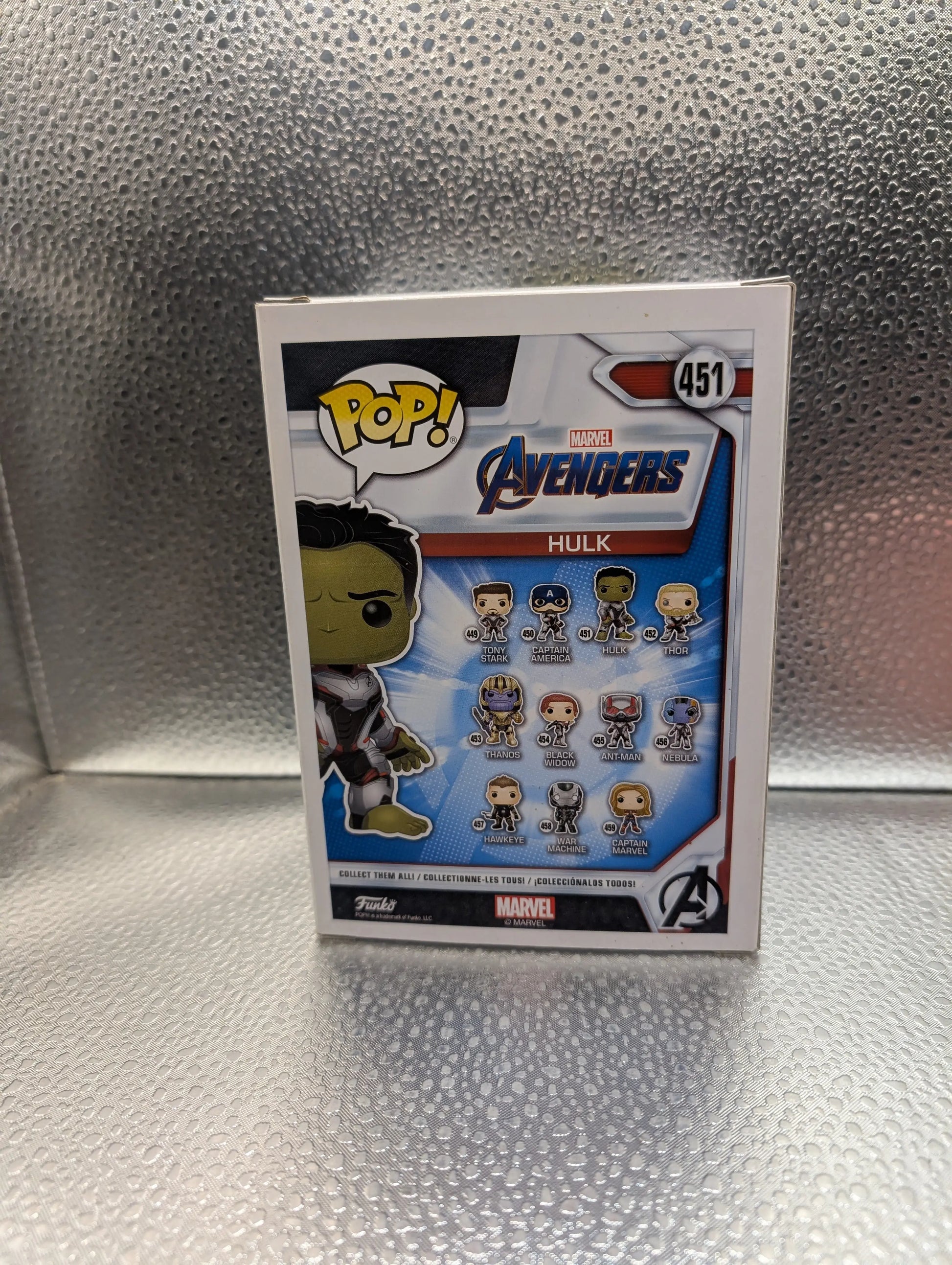 FUNKO Pop Vinyl Hulk Marvel #451 FRENLY BRICKS - Open 7 Days