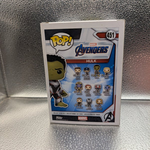 FUNKO Pop Vinyl Hulk Marvel #451 FRENLY BRICKS - Open 7 Days