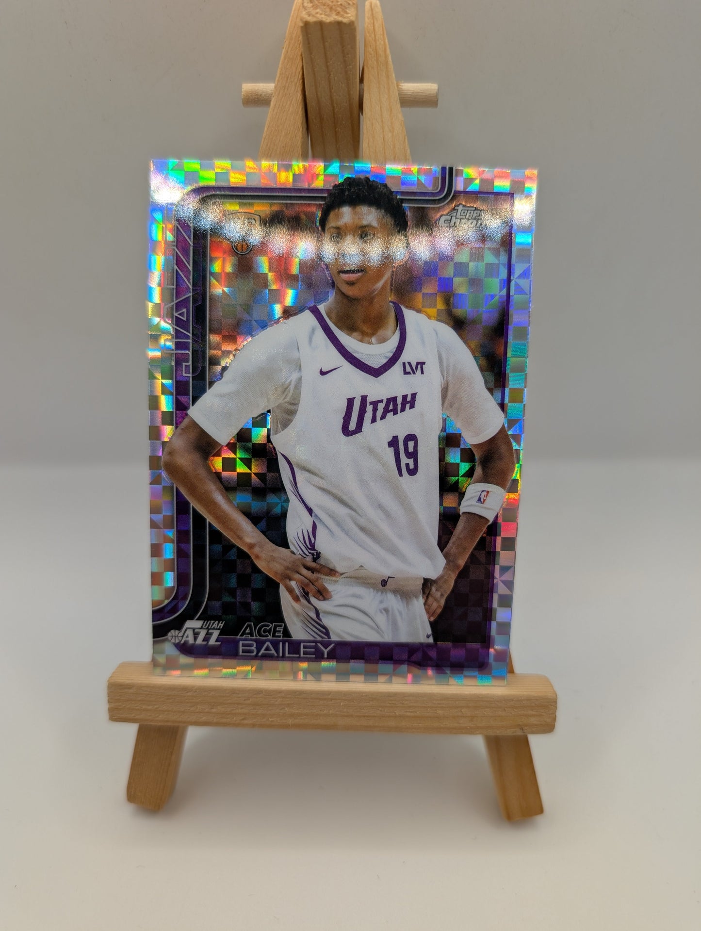 Topps Chrome Ace Bailey Rookie X-Fractor Utah Jazz Card #255 2025-26 FRENLY BRICKS - Open 7 Days