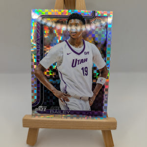Topps Chrome Ace Bailey Rookie X-Fractor Utah Jazz Card #255 2025-26 FRENLY BRICKS - Open 7 Days
