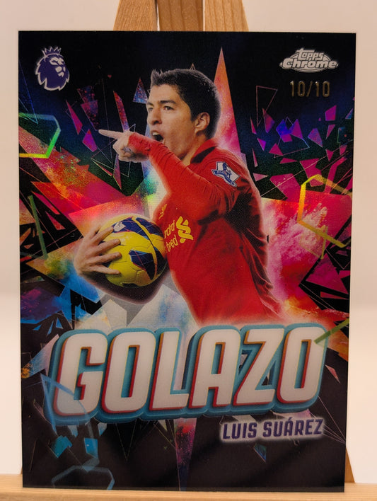 Luis Suarez 2026 Topps Chrome Premier League Golazo /10 Liverpool FRENLY BRICKS - Open 7 Days
