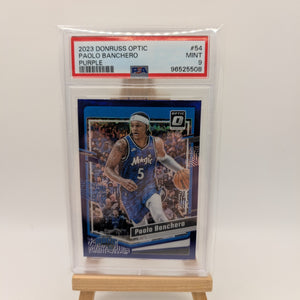 2023-24 Panini Donruss Optic Paolo Banchero #54 Purple Prizm PSA 9