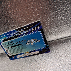 Victor Wembanyama 08/10 RC Recon World Travelers Panini FRENLY BRICKS - Open 7 Days