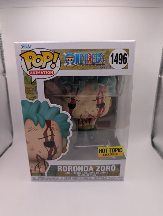 RORONOA ZORO (Nothing Happened) #1496 Funko POP! One Piece Hot Topic Exclusive FRENLY BRICKS - Open 7 Days