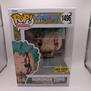 RORONOA ZORO (Nothing Happened) #1496 Funko POP! One Piece Hot Topic Exclusive FRENLY BRICKS - Open 7 Days