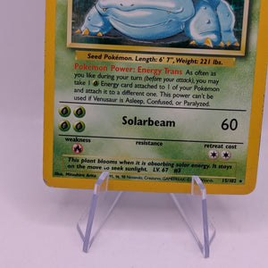Pokémon TCG Venusaur Base Set 15/102 Holo Unlimited Holo Rare FRENLY BRICKS - Open 7 Days