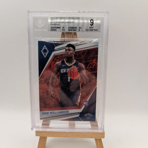 2019-20 Panini Chronicles Phoenix Red /149 Zion Williamson #570 Rookie RC BGS 9